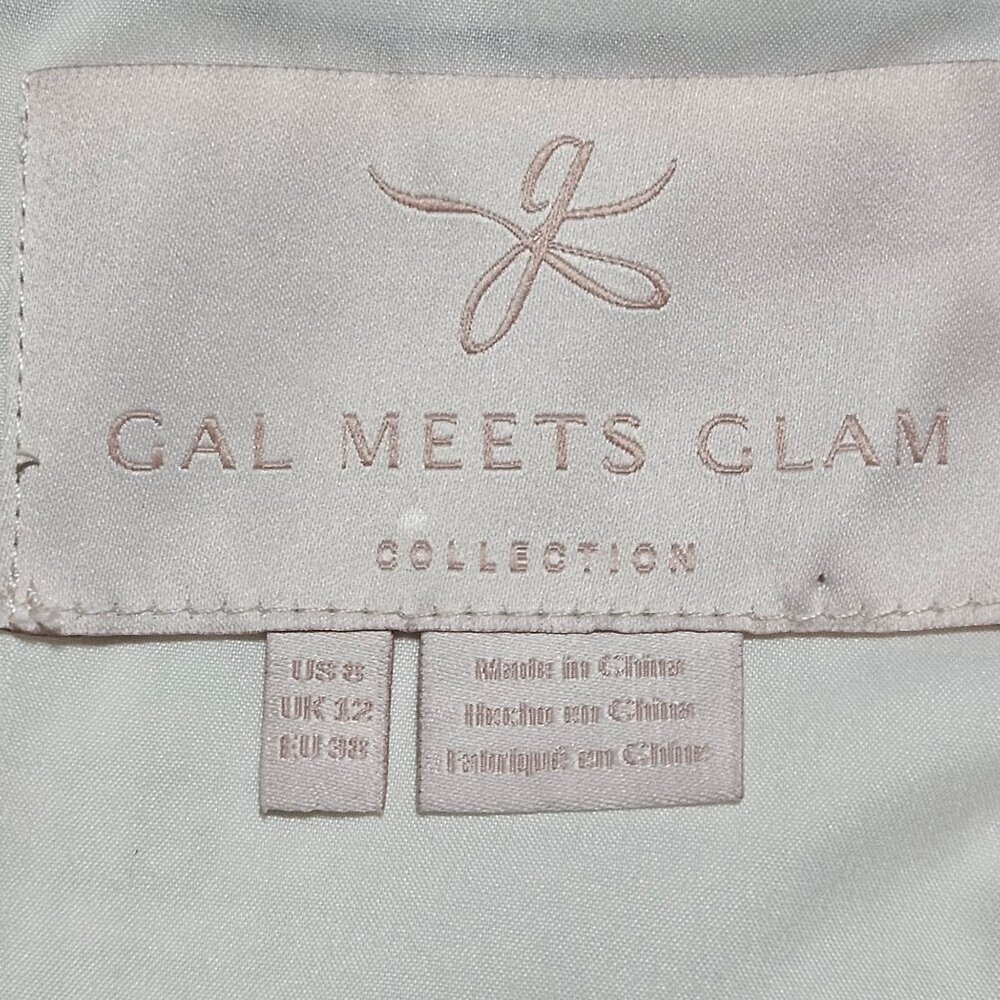 Gal Meets Glam Women Tweed A-Line Dress Ivory 8 Quiet Luxury Easter Cottagecore - Picture 3 of 16